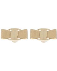 Ferragamo - Ohrringe Mit Logo - Lyst