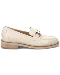 Luca Grossi - Creme mokassin schuhe - Lyst