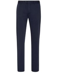 Philipp Plein - Broeken ,Blauw ,Katoen Lange Chino Broek - Lyst