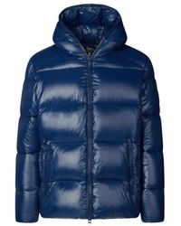 Save The Duck - Jassen ,Blauw ,Leer Edgard Puffer Jacket - Lyst