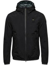 Blauer - Fitness ,Zwart ,Nylon Farrin Wind Jacket - Lyst