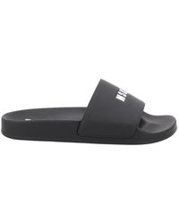 MSGM - Logo Slide Sandalen - Lyst