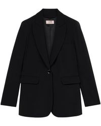 Oltre - Technische Stof Blazer - Lyst