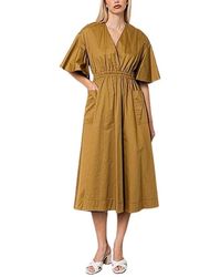 Kaos - Kleedjes ,Groen ,Katoen Abito Midi - Lyst