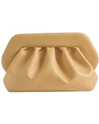 THEMOIRÈ - Tassen ,Leer Bios Gathered Clutch - Lyst