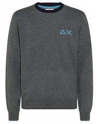 Sun 68 - Big Round Elbow Sleeve Sweatshirt - Lyst