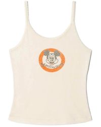 RE/DONE - Tops ,Top Met Kanten Rand - Lyst