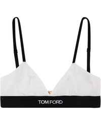 Tom Ford - Ondergoed ,Wit ,Modal Signature Bra - Lyst