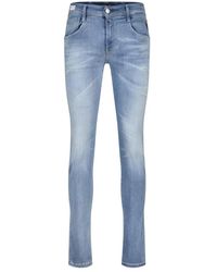 Replay - Hyperflex stretch slim-fit 5-tasche jeans - Lyst