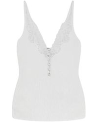 Self-Portrait - V-Neck Tanktop - Lyst