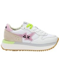 Sun 68 - Weiße Sneakers Big Stargirl Spongee - Lyst