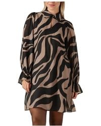 Bruuns Bazaar - Kleedjes ,Zwart ,Zwarte Midi Jurk Voor Herfst/Winter - Lyst