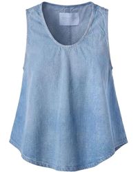 Dondup - Top Smanicato Denim - Lyst