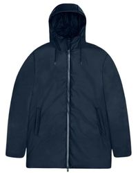 Rains - Waterdichte Lange Jas Met Verstelbare Capuchon - Lyst
