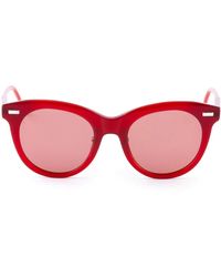 Thom Browne - Accessoires ,Rood ,Acetate Cateye Zonnebril - Lyst