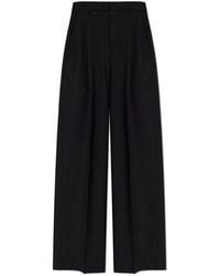 Ami Paris - Nieuwe Wollen High Waist Wide Broek - Lyst