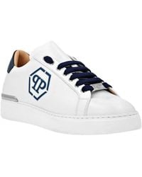 Philipp Plein - Nappa Leder Lo-Top Sneaker Hexagon - Lyst