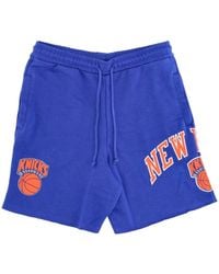 Mitchell & Ness - Korte Broeken ,Blauw ,Katoen Nba Game Day French Terry Shorts - Lyst