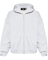 Represent - Hoodies & Sweatvesten ,Grijs ,Katoen Initial Boxy Zip Through Hoodie - Lyst