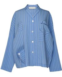 Phisique Du Role - Overhemden ,Blauw ,Giacca/Camicia - Lyst