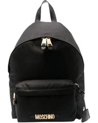Moschino - Stilvoller schwarzer rucksack für frauen - Lyst