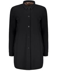 Moorer - Jassen ,Zwart ,Techno Fabric Jack Met Voorzakken - Lyst
