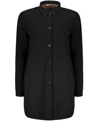 Moorer - Jassen ,Zwart ,Techno Fabric Jack Met Voorzakken - Lyst