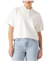 Liu Jo - Tops ,Wit ,Polyester Witte Polo Shirt Voor Vrouwen - Lyst