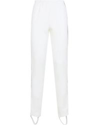 Prada - Broeken ,Wit ,Polyester Slim-Fit Broek - Lyst