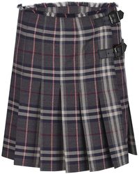Burberry - Grauer Rock Aw25 Eleganter Stil - Lyst