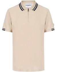 Iceberg - Tops ,Katoen Polo Shirt Met Korte Mouwen - Lyst