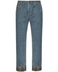 Burberry - Dexter Rechte Jeans - Lyst
