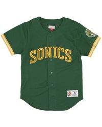 Mitchell & Ness - Seattle Supersonics Nba Mesh Knopf Front - Lyst