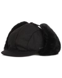 Kangol - Woll Aviator Ohr Hut Schwarz - Lyst