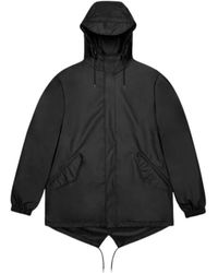 Rains - Jassen ,Zwart ,Fishtail Jacket 18010 - Lyst