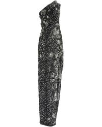 Rick Owens - One-shoulder kleid mit schlitzen - Lyst