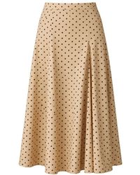 Max Mara - Rokken ,Katoen Polka Dot Midi Rok - Lyst