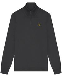 Lyle & Scott - Cotton Loopback 1/4 Zip Sweatshirt - Lyst