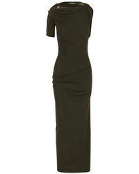 Jacquemus - Gedrapeerde Maxi Jurk - Lyst