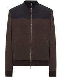 Peserico - Hoodies & Sweatvesten ,Bruin ,Katoen Zip-Through Jas - Lyst