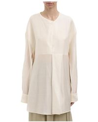 Ruohan - Overhemden ,Wit ,Blousa Brac Scollo A V - Lyst