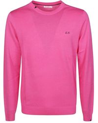 Sun 68 - Basic rundhals pullover - Lyst