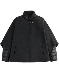Fay - 3-In-1 Dubbelzijdige Cape Van Wol En Kasjmier - Lyst