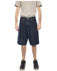 Levi's - Korte Broeken ,Blauw ,Katoen 478 Baggy 30,5 Cm Shorts - Lyst