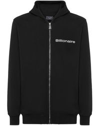 Billionaire - Hoodies & Sweatvesten ,Zwart ,Katoen Hoodie Sweatjacket Flags - Lyst