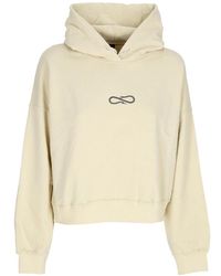 Propaganda - Logo Geborduurde Cropped Hoodie - Lyst