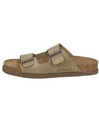 Mephisto - Schoenen ,Grijs ,Suède Suède Platte Sandalen - Lyst