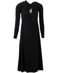 High - Vestido Negro Acampanado, Mujer, Talla - Lyst