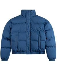Daily Paper - Jassen ,Blauw ,Leer Renako Monogram Puffer Jacket - Lyst
