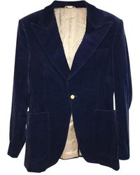 Gucci Getande Revers Formal Blazer - Blauw